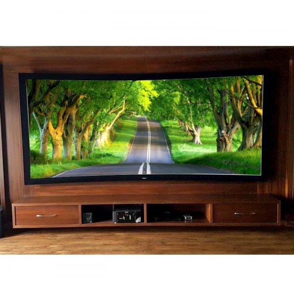Liberty Grandview 132" 2.35:1 Prestige Curved Fixed Frame 8 Cms Acoustic Weaved AW6.