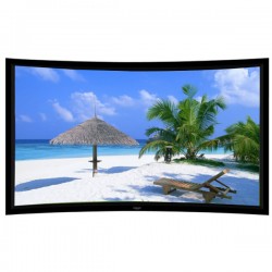Liberty Grandview 133" (16:9) Prestige Curved Fixed Frame 8cms Acoustic Weaved AW6.