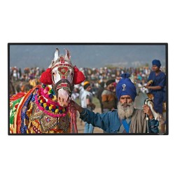 Liberty Grandview 106"(16:9) Edge Fixed Frame Screen With 2.9 Cms WB7 Frame With Matt White