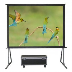 Liberty Grandview 283" (16:10) Fast Fold Screen with Matt White (WW3) with wooden crate packing
