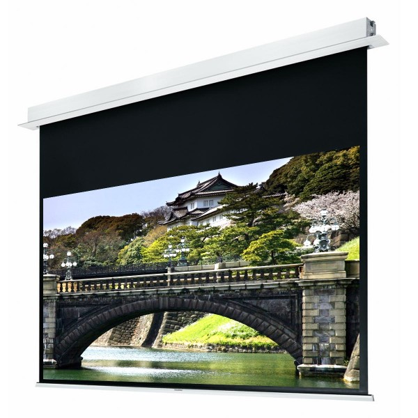 Liberty Grandview 77” (16:9) Hidetech Series Recessed Ceiling Motorized Screen with Trap Bar