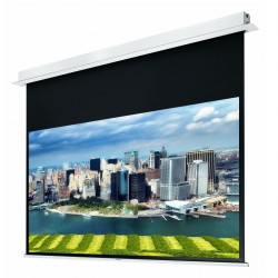 Liberty Grandview 150” (16:9) Hidetech Series Recessed Ceiling Motorized Screen with Trap Bar.