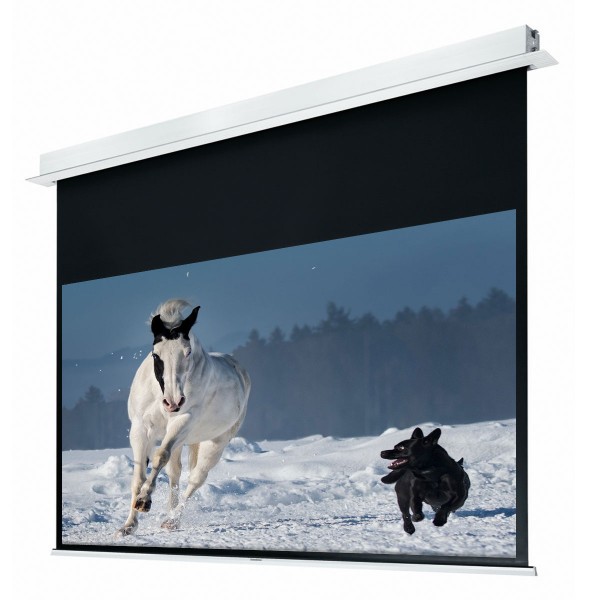 Liberty Grandview 109” (16:10) Hidetech Series Recessed Ceiling Motorized Screen with Trap Bar