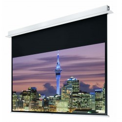 Liberty Grandview 123” (16:10) Hidetech Series Recessed Ceiling Motorized Screen with Trap Bar