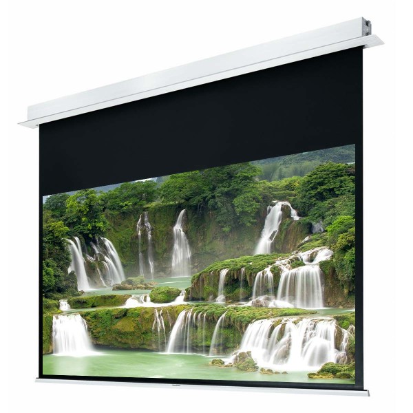 Liberty Grandview 130” (16:10) Hidetech Series Recessed Ceiling Motorized Screen with Trap Bar