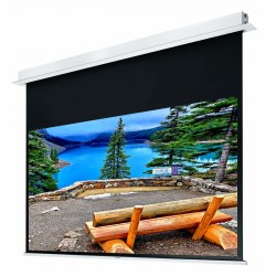 Liberty Grandview 100” (2.35:1) Hidetech Series Recessed Ceiling Motorized Screen with Trap Bar