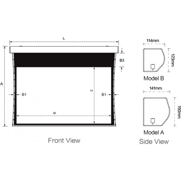 Liberty Grandview Tab-Tension Legacy Series 4K Integrated Tab-Tension 100"
