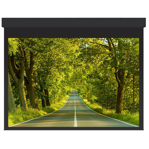 Liberty Grandview 600" (16:9) Large Stage Tab Tension Motorized Screen With RF. Remote Control (with Wooden Crate Packing).