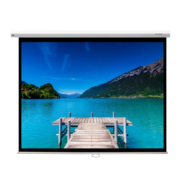 Liberty Grandview 84" (4:3) Cyber Series Manual Screen With Fiber Glass Fabric (WM5.)