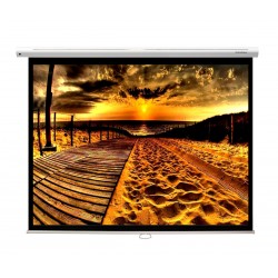 Liberty Grandview 123" (16:10) Cyber Series Manual Screen With Fiber Glass Fabric (WM5.)