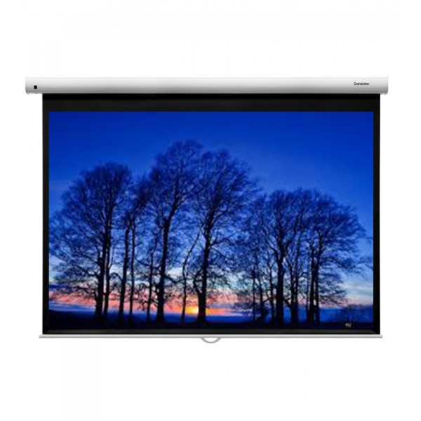 Liberty Grandview 110"  (2.35:1) Fantasy Series Manual Screen With Fiber Glass Fabric WP5