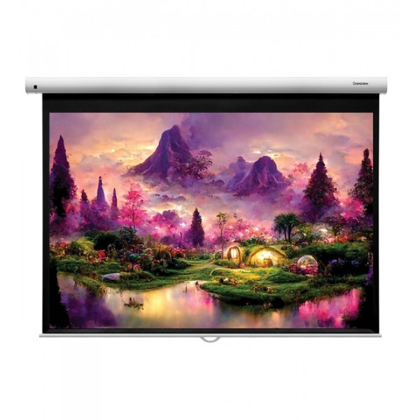 Liberty Grandview 100"  (4:3) Fantasy Series Manual Screen With Fiber Glass Fabric (WM5.)