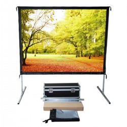 Liberty Show Show (5'x7')100" (4:3) Easy Fold Portable Screen with Video Format