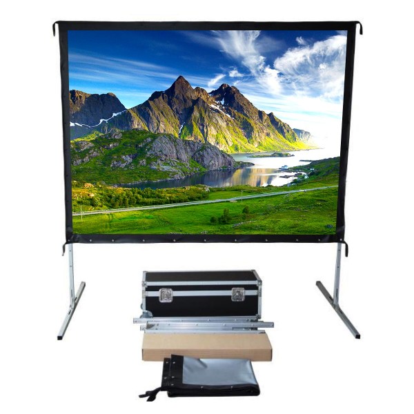 Liberty Screen Pro 180" (4:3) Easy Fold Portable Screen with Video Format