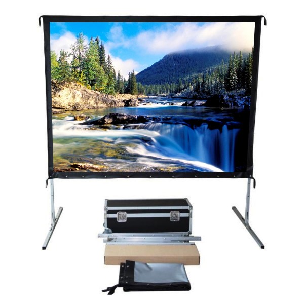Liberty Screen Pro 250" (4:3) Easy Fold Portable Screen with Video Format