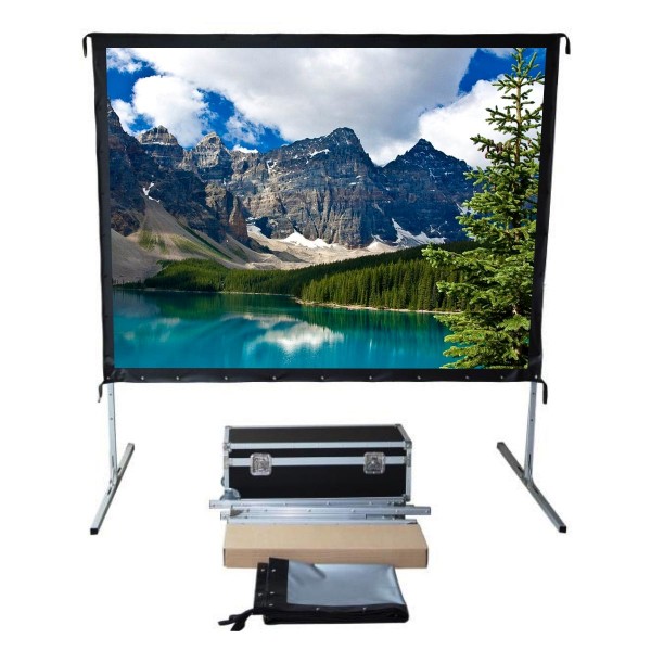Liberty Screen Pro 300" (4:3) Easy Fold Portable Screen with Video Format