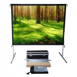 Liberty Screen Pro 275" (16:9) Easy Fold Portable Screen with HDTV Format