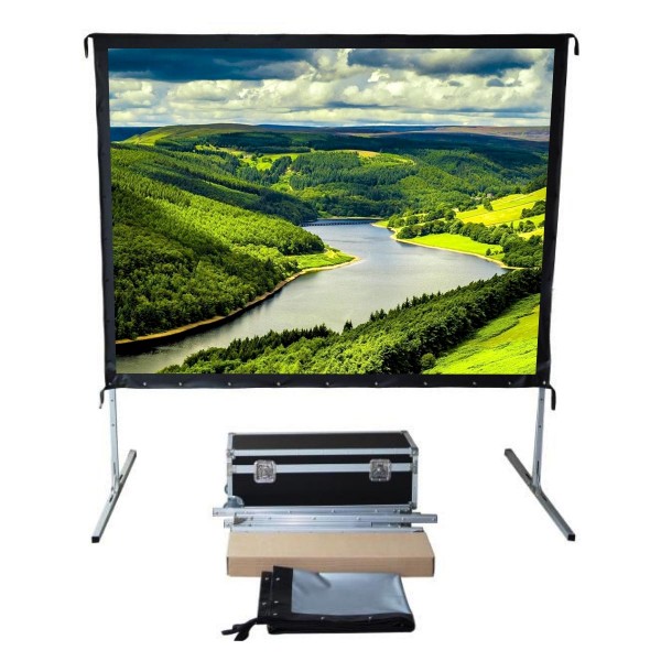Liberty Screen Pro 142" (16:10) Easy Fold Portable Screen with Wide Format