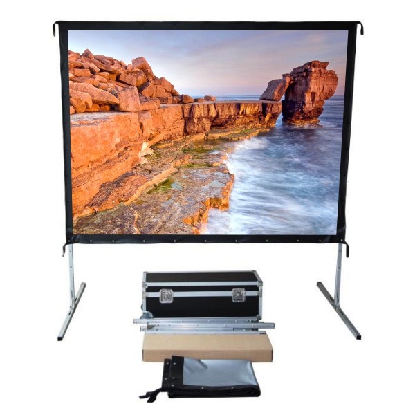 Liberty Screen Pro 189" (16:10) Easy Fold Portable Screen with Wide Format