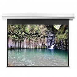 Liberty Grandview 77" (16:9) Premium Ultimate Recessed Motorised Screen (Model C)  With Trap Bar Matte Grey Fiber Glass (GM5) with RF Remote Control & Multi  Control.