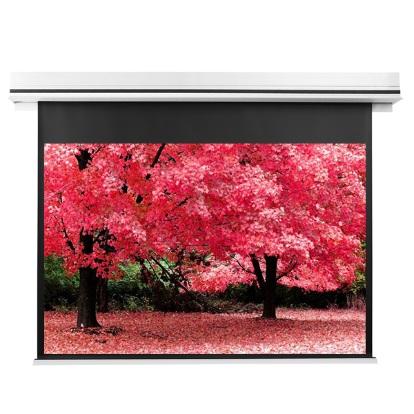 Liberty Grandview 92" (16:9) Premium Ultimate Recessed Motorised Screen (Model C)  With Trap Bar Matte White Fiber Glass (WM5) with RF Remote Control & Multi  Control.