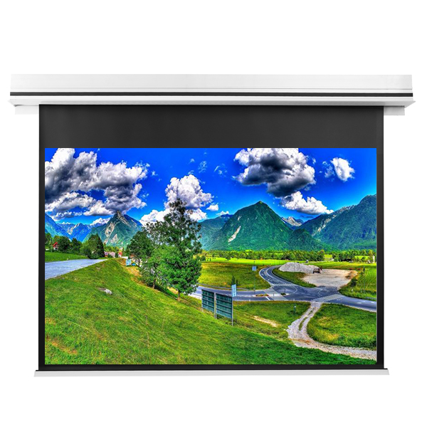 Liberty Grandview 92" (16:9) Premium Ultimate Recessed Motorised Screen (Model C)  With Trap Bar Matte Grey Fiber Glass (GM5) with RF Remote Control & Multi  Control.