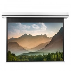 Liberty Grandview 82" (16:10) Premium Ultimate Recessed Motorised Screen (Model C)  With Trap Bar Matte White Fiber Glass (WM5) with RF Remote Control & Multi  Control.