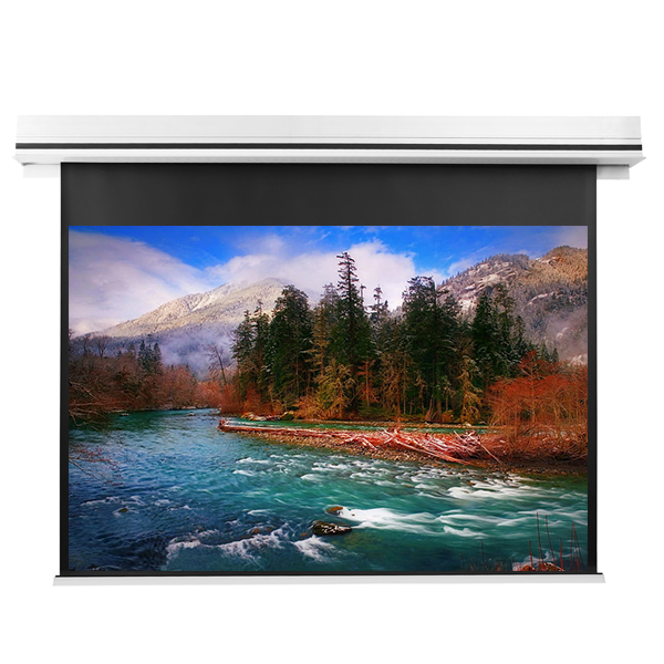 Liberty Grandview 94" (16:10) Premium Ultimate Recessed Motorised Screen (Model C)  With Trap Bar Matte Grey Fiber Glass (GM5) with RF Remote Control & Multi  Control.