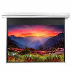 Liberty Grandview 113" (16:10) Premium Ultimate Recessed Motorised Screen (Model C)  With Trap Bar Matte Grey Fiber Glass (GM5) with RF Remote Control & Multi  Control.