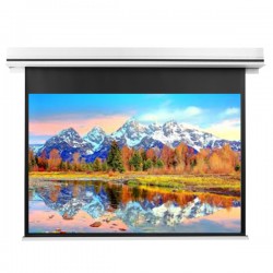 Liberty Grandview 123" (16:10) Premium Ultimate Recessed Motorised Screen (Model C)  With Trap Bar Matte White Fiber Glass (WM5) with RF Remote Control & Multi  Control.
