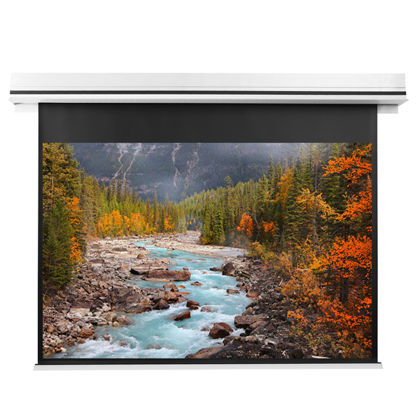 Liberty Grandview 130" (16:10) Premium Ultimate Recessed Motorised Screen (Model C)  With Trap Bar Matte Grey Fiber Glass (GM5) with RF Remote Control & Multi  Control.