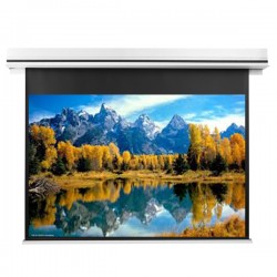 Liberty Grandview 84" (4:3) Premium Ultimate Recessed Motorised Screen (Model C)  With Trap Bar Matte White Fiber Glass (WM5) with RF Remote Control & IP Control.