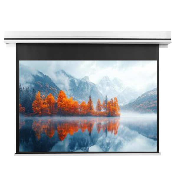 Liberty Grandview 84" (4:3) Premium Ultimate Recessed Motorised Screen (Model C)  With Trap Bar Matte Grey Fiber Glass (GM5) with RF Remote Control & IP Control.