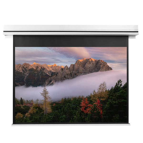 Liberty Grandview 120" (4:3) Premium Ultimate Recessed Motorised Screen (Model C) Matte White Fiber Glass (WM5) with IP Control.