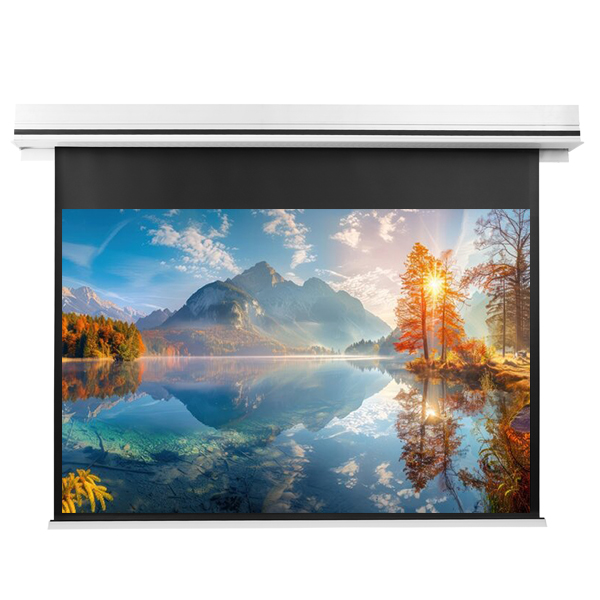 Liberty Grandview 92" (16:9) Premium Ultimate Recessed Motorised Screen (Model C) Matte Grey Fiber Glass (GM5) with IP Control.