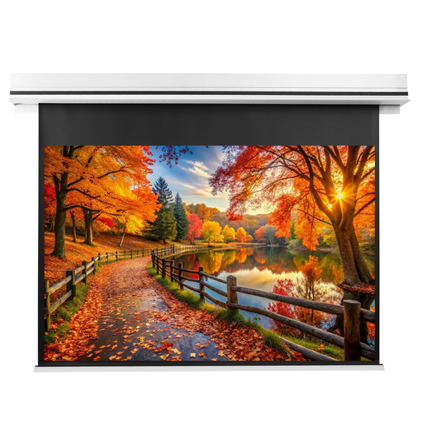 Liberty Grandview 100" (16:9) Premium Ultimate Recessed Motorised Screen (Model C) Matte White Fiber Glass (WM5) with IP Control.