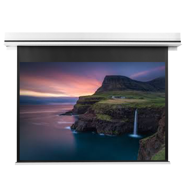 Liberty Grandview 106" (16:9) Premium Ultimate Recessed Motorised Screen (Model C) Matte White Fiber Glass (WM5) with IP Control.