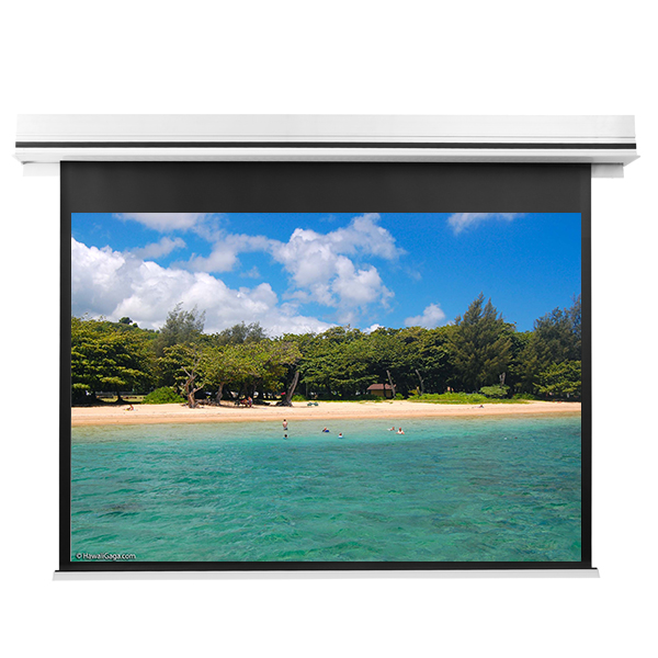 Liberty Grandview 94" (16:10) Premium Ultimate Recessed Motorised Screen (Model C) Matte White Fiber Glass (WM5) with IP Control.