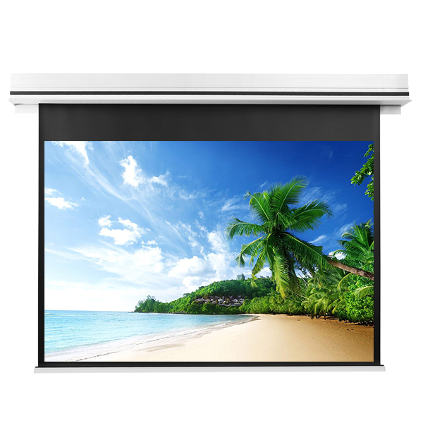 Liberty Grandview 109" (16:10) Premium Ultimate Recessed Motorised Screen (Model C) Matte White Fiber Glass (WM5) with IP Control.