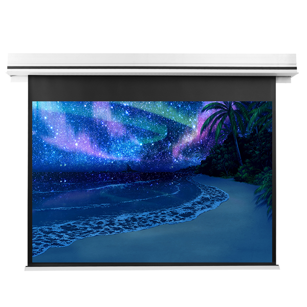Liberty Grandview 113" (16:10) Premium Ultimate Recessed Motorised Screen (Model C) Matte Grey Fiber Glass (GM5) with IP Control.