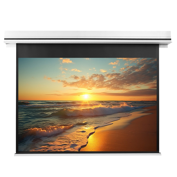 Liberty Grandview 123" (16:10) Premium Ultimate Recessed Motorised Screen (Model C) Matte Grey Fiber Glass (GM5) with IP Control.