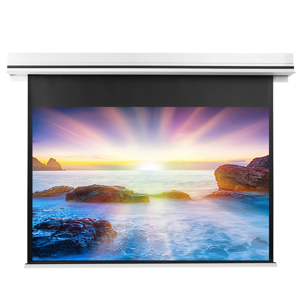 Liberty Grandview 130" (16:10) Premium Ultimate Recessed Motorised Screen (Model C) Matte White Fiber Glass (WM5) with IP Control.