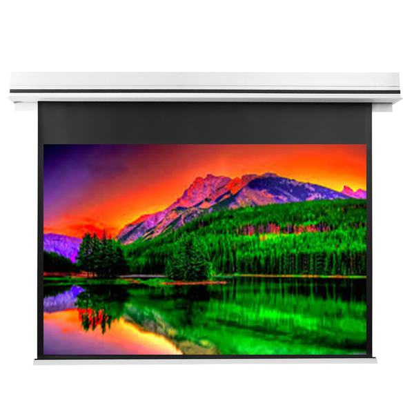 Liberty Grandview 137" (16:10) Premium Ultimate Recessed Motorised Screen (Model C)  With Trap Bar Matte Grey Fiber Glass (GM5) with RF Remote Control & IP Control.