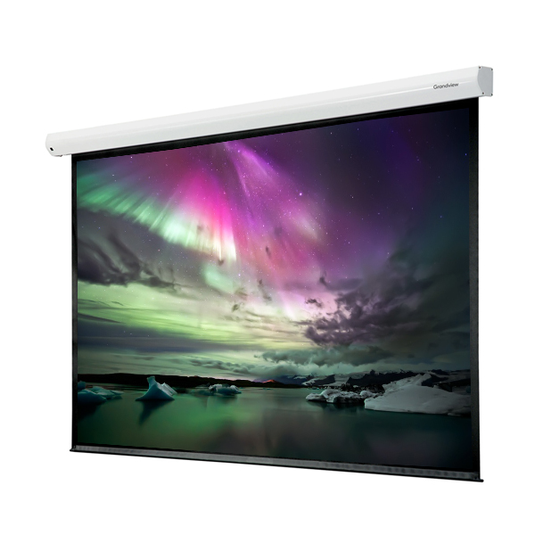 Liberty Grandview 160” (2.35:1) Cyber Multi Control Tubular Motorised Screen With Fiber Glass Fabric WM5. (with Wooden Crate Packing).