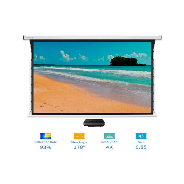 Liberty Screen Pro Benz 92" 16:10 ALR Motorized Tab Tensioned screen For (UST) Ultra  Short Throw Projector - AB