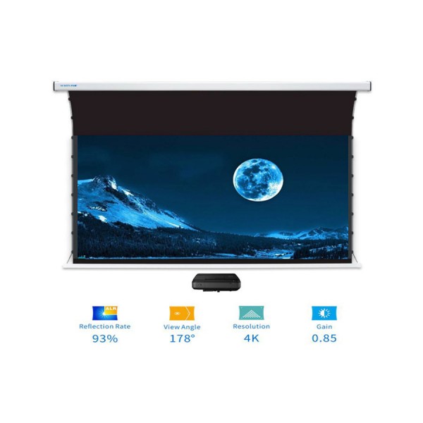 Liberty Screen Pro Benz 133" 16:9 ALR Motorized Tab Tensioned screen For (UST) Ultra  Short Throw Projector - AB