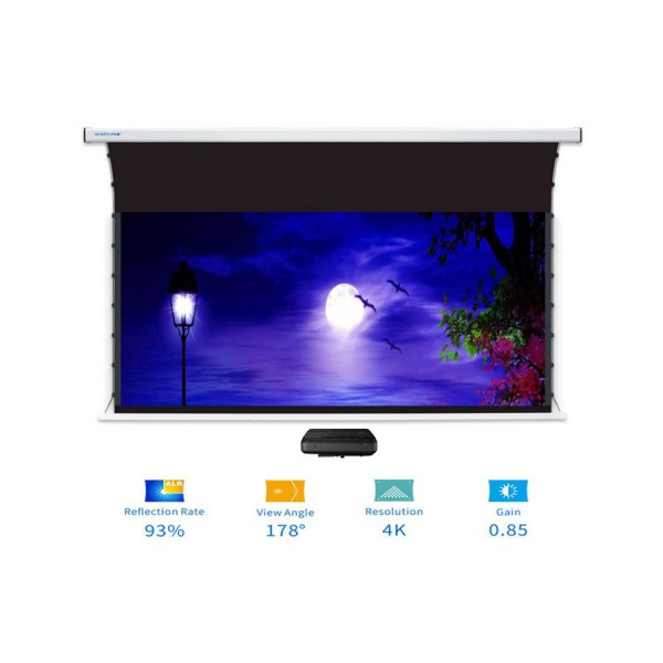 Liberty Screen Pro Benz 120" 16:10 ALR Motorized Tab Tensioned screen For (UST) Ultra  Short Throw Projector - AB 