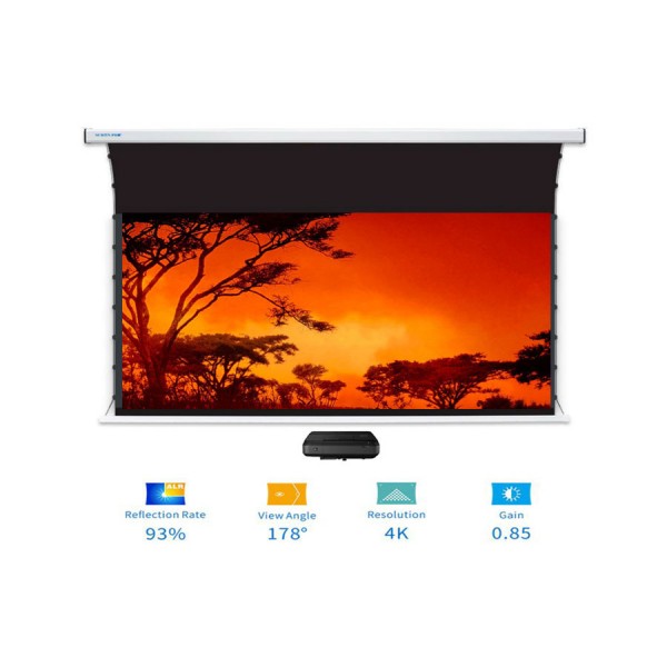 Liberty Screen Pro Benz 133" 16:10 ALR Motorized Tab Tensioned screen For (UST) Ultra  Short Throw Projector - AB 