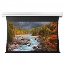 Liberty Grandview 100" (2.35:1) Premium Recessed TAB-TENTIONED Screen With Trap Door AT6. Accoustic Weaved.