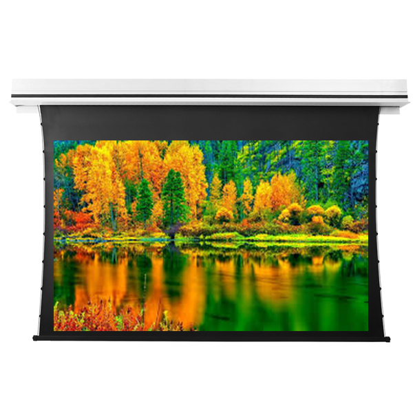 Liberty Grandview 110" (2.35:1) Premium Recessed TAB-TENTIONED Screen With Trap Door WW5. PS Series White.